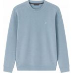 CGA Erkek Bisiklet Yaka Sweatshirt Yumuşak Dokulu Sweatshirt - Mavi