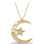 Çgk Çiğdem Gürel Kuyumculuk Altın Ay Yıldız Kolye Zk0246