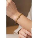 Çgk Çiğdem Gürel Kuyumculuk Kadın 14K Gerçek Altın Esnek Bilezik – Sarı / Rose / Beyaz Altın Seçenekli