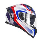 Cgm 311G Kapalı Kask Blast Sport Beyaz-Mavi - XL