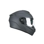 CGM 568A BER MONO ÇENE AÇILIR MOTOSİKLET KASKI ANTRASIT / L