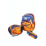 Ch 23766 Basketbol - 3' Lü Okul Çantası Seti - Sırt Ve Beslenme Çantası + Kalemlik