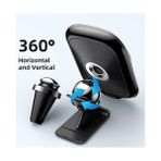 CH-7071 Uyumlu 12 ve 13 Serisi 15W Hızlı Kablosuz Şarjlı Araç Telefon Tutucu Siyah - Option-1 - 000-Siyah