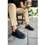 Ch979 Santoni Crt Spor Erkek Ayakkabi Sıyah