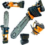 Chain Saw Metal Dişli System Kömürsüz Motor 58V Çift Akülü Dal Budama Bıçkı Testeresi Yağ Pompalı 35 Cm Palalı