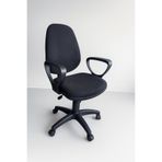 ChairLife DOLE , Siyah gövde/Siyah kumaş Ofis Büro Sekreter Çalışma Koltuğu Sandalyesi.