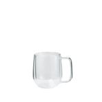 Chakra Areh Transparan 270 ml Beyaz Çift Camlı Kupa