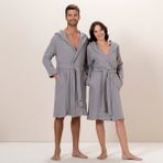 Chakra Armın Bambu Unısex Bornoz - Gri