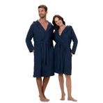 Chakra Armin Unisex Bornoz Marin Mavi