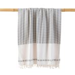 Chakra Aveta Peştamal 90x170 Cm Ekru/marin Mavi