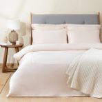 Chakra Bambu Nevresim Takımı Double Pudra - 240 x 260 cm