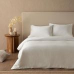 Chakra Bambu Noemi Çift Kişilik Çarşaflı Nevresim Takımı 200x220 cm Ekru - 200 x 220 cm