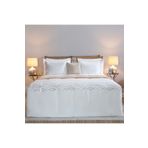 Chakra Camino Ekstra Ekru Çift Kişilik Nevresim Seti