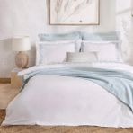 Chakra Casseline Beyaz King Size Nevresim Seti