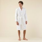 Chakra Chic Erkek Bornoz Beyaz - S