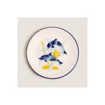 Chakra Chios Yunus Pasta Tabağı 19 Cm Mavi/Beyaz