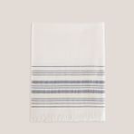 Chakra Derın Banyo Havlusu 100*150 cm Ekru/marin Mavi - 100 x 180 cm - Ekru - Mavi