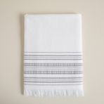 Chakra Derin Banyo Havlusu 100X150 cm Beyaz/açık Gri/koyu Gri - 100 x 180 cm