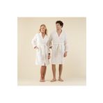Chakra Derin Unisex Bornoz Ekru/mango