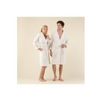 Chakra Derin Unisex Bornoz Ekru/Yeşil