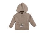 Chakra Dream Cloud Melanj Kapüşonlu Unisex Bebek Sweatshirt - Bej