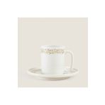 Chakra Fiona Christmas Kahve Fincanı Beyaz-Gold