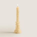Chakra Flamme Kaideli Şamdan Mum Gold 25 cm Gold - 1
