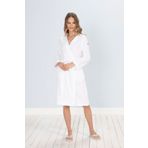 Chakra Floss Beyaz Kadın Bornoz