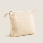 Chakra Jillo Üçgen Makyaj Çantası 24x20 cm Natural - Kahverengi