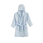 Chakra Lıttle Basic Müslin Unisex Çocuk Bornoz - Mavi