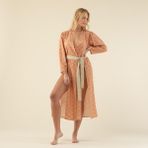 Chakra Lovato Elbise - Turuncu - Yeşil