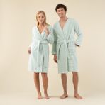 Chakra Lumına Bambu Unısex Bornoz - Yeşil