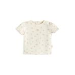 Chakra Magic Sea Baskılı Ekru Kısa Kollu Unisex Bebek T-shirt