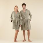 Chakra Marigold Unisex Bornoz Yeşil