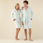 Chakra Solid Unisex Bornoz Su Yeşili