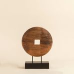 Chakra Tenggara Standlı Dekoratif Obje 44 Cm Natural