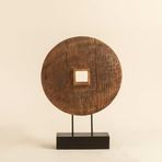 Chakra Tenggara Standlı Dekoratif Obje 54 Cm Natural