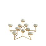 Chakra Tigo Tealight Altın Rengi Mumluk