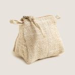 Chakra Tiyanki Makyaj Çantası 12x10 Cm Natural - Kahverengi