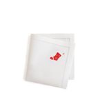 Chakra Vitalia Pamuklu Nakıslı 40x40 cm Beyaz Servis Peçetesi
