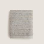 Chakra Waved %100 Pamuk El Havlusu 30X40 cm Gri - 100 x 180 cm