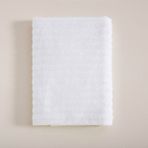 Chakra Waved Banyo Havlusu 70X140 cm Beyaz - 100 x 180 cm