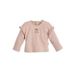 Chakra Woodland Uzun Kollu Kız Bebek Sweatshirt - Pembe