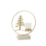 Chakra Zigo Agaç Desenli Tealight Mumluk