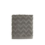 Chakra Zigzag %100 Pamuk El Havlusu 30 X 40 Cm - Antrasit
