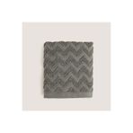 Chakra Zigzag %100 Pamuk El Havlusu 30x40 cm Antrasit