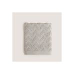 Chakra Zigzag %100 Pamuk El Havlusu 30x40 cm Gri