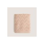 Chakra Zigzag %100 Pamuk El Havlusu 30x40 cm Somon