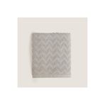 Chakra Zigzag %100 Pamuk Yüz Havlusu 50x80 cm Gri