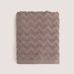 Chakra Zigzag %100 Pamuk Yüz Havlusu 50X80 cm Lila - 100 x 180 cm